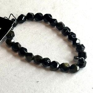 Express Black Stretch Beaded Bracelet